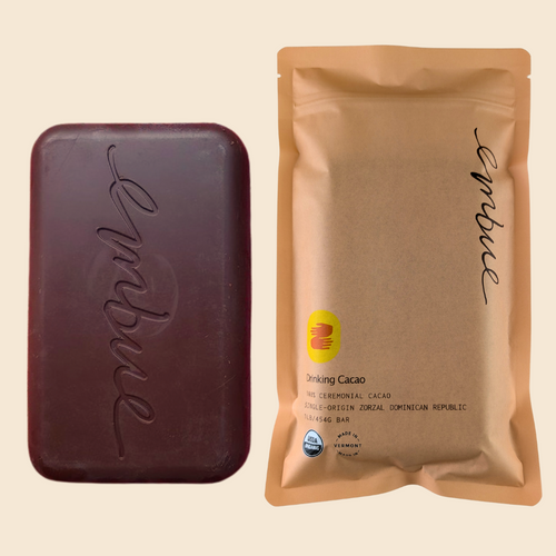 Ceremonial Cacao, Organic, 100% Zorzal, Dominican Republic, 1lb Bar