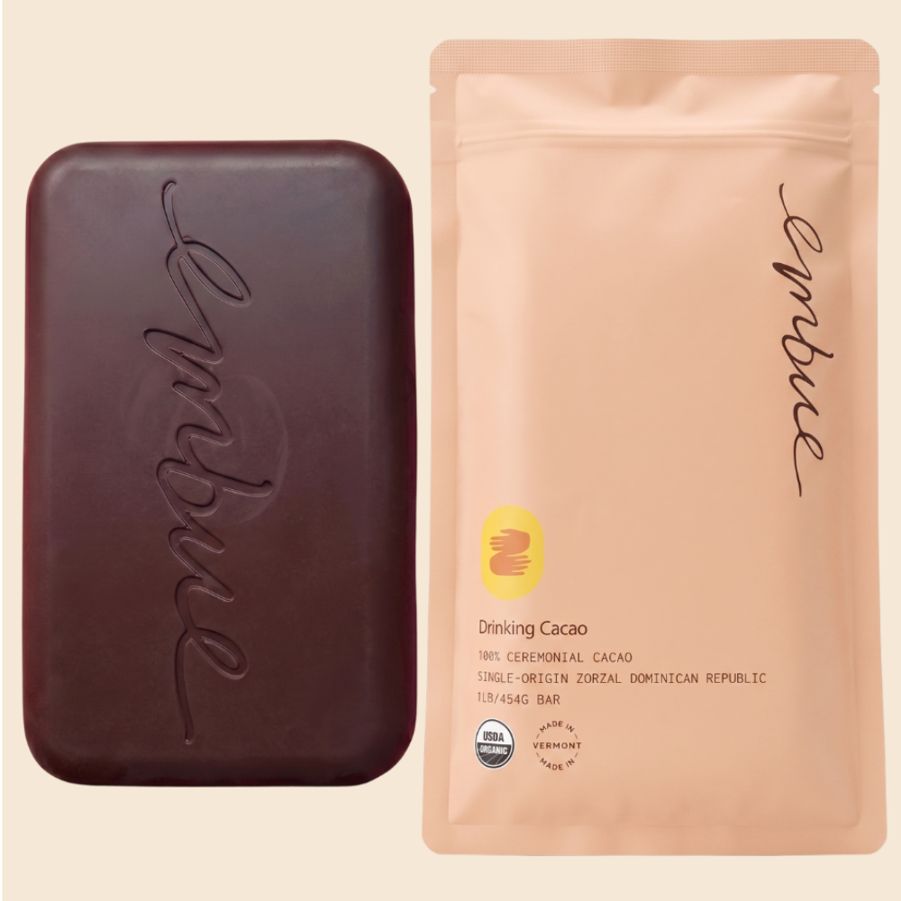 Ceremonial Cacao, 1lb. Bar, Zorzal Dominican Republic